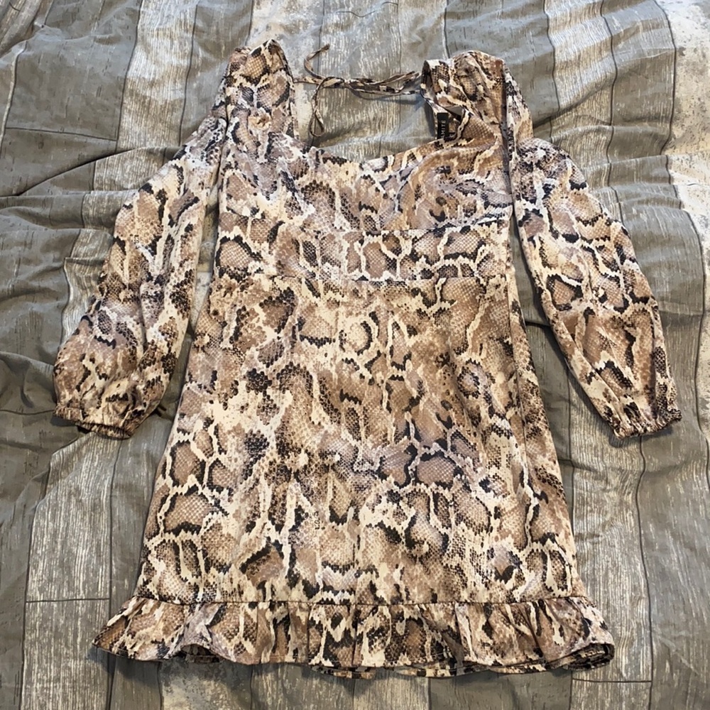 Dynamite Snakeprint dress